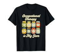 Occupational Therapy Is My Jam Cute OT Jars Graphic Maglietta