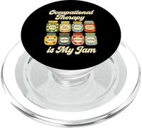 Occupational Therapy Is My Jam Cute OT Jars Graphic PopSockets PopGrip per MagSafe