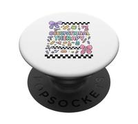 Occupational Therapy Kawaii Pastel Tools Graphic PopSockets PopGrip Adesivo