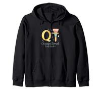 Occupational Therapy Watercolor OT Tools Graphic Felpa con Cappuccio