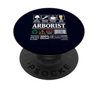 Occupazione sarcastica Umorismo & Fatti forestali Caffè Birra PopSockets PopGrip Adesivo