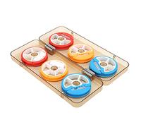 Occupiedpet Silicone Fishing Line Storage Holders, 6 Axis Colorful Line Spool Box with ABS Silicone Metal Material, 0.55 lb Magnetic Lock Design