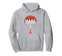 Occupy Mars: la prossima esplorazione Spaziale di frontiera Felpa con Cappuccio, Unisex per Adulti, Grigio Melange, S
