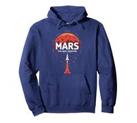 Occupy Mars: la prossima esplorazione Spaziale di frontiera Felpa con Cappuccio, Unisex per Adulti, Navy, XXL