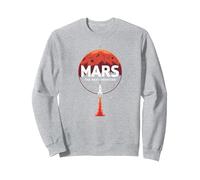 Occupy Mars: la prossima esplorazione Spaziale di frontiera Felpa, Unisex per Adulti, Grigio Melange, XL