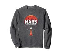 Occupy Mars: la prossima esplorazione Spaziale di frontiera Felpa, Unisex per Adulti, Grigio Scuro, S
