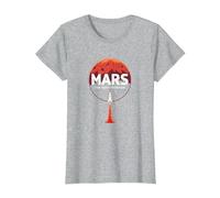 Occupy Mars: la prossima esplorazione Spaziale di frontiera Maglietta, Donna, Grigio Melange, L