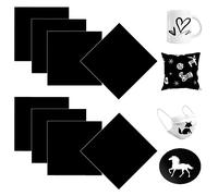 Occzin Infusible Transfer Ink Sheets - Set di 8 fogli di inchiostro nero, 30,5 x 30,5 cm, carta sublimazione, per pressa a calore per magliette, tazze, tele