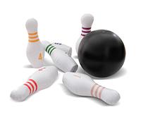 Ocean 5 Bowling Bambini Gonfiabile Gigante | Birilli Bowling Bambini | 1 Palla da Bowling 6 Birilli Bowling da 68,5 cm |Pompa e Toppe di Riparazione Incluse | Bowling Gonfiabile | Gioco all'Aperto