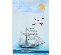 Ocean Adventure Journal, Nautical Sailboat, Notebook for Writing or Travel Notes 6x9 Inch, 120 Lined Pages: Perfect Gift for Sailors, Travelers, and ... Notebook for daily Writing and Journaling
