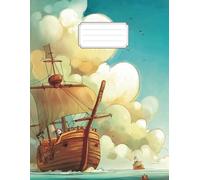 Ocean Adventure Sailing Ship Notebook for Teens: Nautical Aesthetic Journal for High School Students | Wide Ruled Composition Notebook for Notes, Writing & School