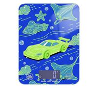 Ocean Animal Starfish Car Chartreuse - Bilancia per alimenti da viaggio, facile da pulire, 5 kg/5 g, peso per alimenti con 4 unità per preparare i pasti e preparare il sapone (batterie non incluse)