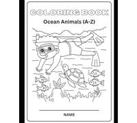Ocean Animals A-Z Colouring Book