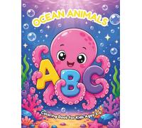 Ocean Animals ABC: Coloring Book for Kids Ages 3-6