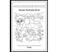 Ocean Animals Alphabet Coloring Book for kids