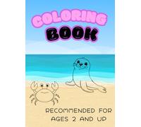Ocean Animals Coloring Book for Kids Ages 2+: Fun and Easy Sea Creatures Coloring Pages for Toddlers and Preschoolers (13 Pages)