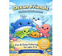 Ocean Animals Coloring Book for Kids Ages 3-6: Fun & Easy Coloring Pages • 30 Simple Designs with Bold Outlines