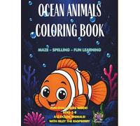 OCEAN ANIMALS COLORING BOOK: MAZE - SPELLING - FUN LEARNING Part 1