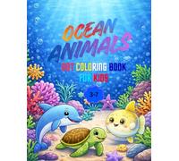 Ocean Animals Dot Coloring Book: Fun and Easy Connect-the-Dots Coloring Book for Kids Ages 3-7