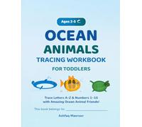 Ocean Animals Tracing Workbook: Ocean Animals