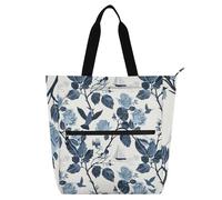 Ocean Beach Ocean Style Roses Safari Book Bag Art Tote Bag per ragazzi ragazze donne gotica grande biblioteca libro tote tote borsa shopping con manici con cerniera per college shopping spiaggia