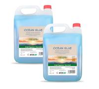 Ocean Blue Body & Hair 2 in 1 - Gel doccia e shampoo - confezione da 2 caraffe da 5 litri - formula rinfrescante per corpo e capelli - uso professionale in hotel, palestre, spogliatoi, centri