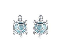 Ocean Blue Turtles Stud Orecchini per Le Donne Di Vetro e Studs Gioielli Ragazza Compleanno s, LYLSSSDH