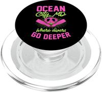 Ocean City Maryland dove i subacquei vanno più profondamente immersioni subacquee PopSockets PopGrip per MagSafe