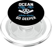 Ocean City Maryland dove i subacquei vanno più profondamente immersioni subacquee PopSockets PopGrip per MagSafe