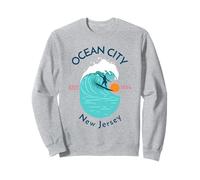 Ocean City New Jersey Souvenir Surf Felpa