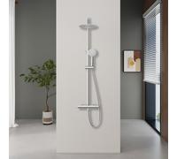 OCEAN Colonna doccia con miscelatore termostatico soffione acciaio inox 20/25 CM