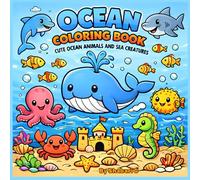 Ocean Coloring Book: Cute Ocean Animals and Sea Creatures