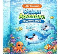 Ocean Coloring Book for Kids Ages 4-8: Fun & Easy Ocean Animal Coloring Pages | Dolphins, Sharks, Turtles, Whales & More | Cute Simple Designs with Bold Lines for Boys & Girls
