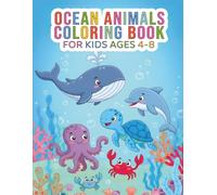 Ocean Coloring Book for Kids Ages 4-8: Splash into Fun: 55 Colorful Ocean Scene Coloring Pages for Young Artists!