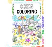 Ocean coloring book: Fun ocean colouring activities with positive affirmations ,letter tracing and handwriting practice!