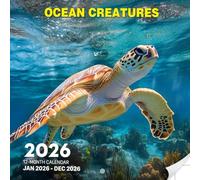 Ocean Creatures 2026 Calendar: Marine Life From Reefs to Deep Waters