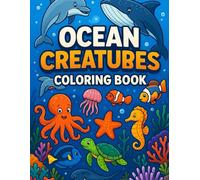 Ocean Creatures colouring book