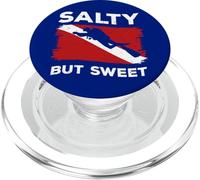 Ocean Diver Flag Salty But Sweet Funny Citazione Immersioni PopSockets PopGrip per MagSafe