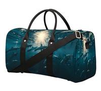 Ocean Dolphins, borsone da viaggio per donne, uomini, ragazze, ragazzi, weekend, pernottamento, 22,7 l, borsa da cabina per sport, palestra, yoga, Colore, 22.7L, Organizer per borse