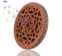 Ocean Drum Drum da 12 pollici in legno tamburo a mano strumento di percussione etnica Musica onomatopeica Rilassa la pioggia mentale per le prestazioni Accompagnamento Oceano