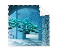Ocean Fish Science Nature Picture occhiali panno di pulizia Gift Phone Screen Cleaner 5PCS