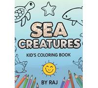 Ocean Friends Coloring Book: Fun Sea Creatures for Kids Ages 3-6