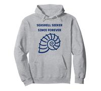 Ocean Funny Minimalist Shells Simple Quote Seeker Seashell Felpa con Cappuccio