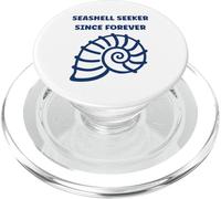 Ocean funny minimalist shells Simple quote seeker Seashell PopSockets PopGrip per MagSafe