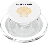 Ocean funny minimalist shells Simple quote yeah Seashell PopSockets PopGrip per MagSafe