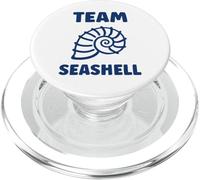 Ocean humor minimalist shells Simple team Seashell PopSockets PopGrip per MagSafe