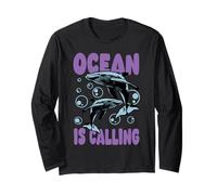 Ocean Is Calling Humpback Whale Life Maglia a Manica