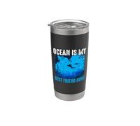 Ocean Is My Best Friend Now Scuba Dive Diver Diving Bicchiere termico in acciaio inox doppia parete