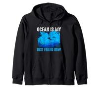 Ocean Is My Best Friend Now Scuba Dive Diver Diving Felpa con Cappuccio