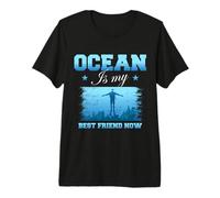 Ocean Is My Best Friend Now Scuba Dive Diver Diving Maglietta Premium